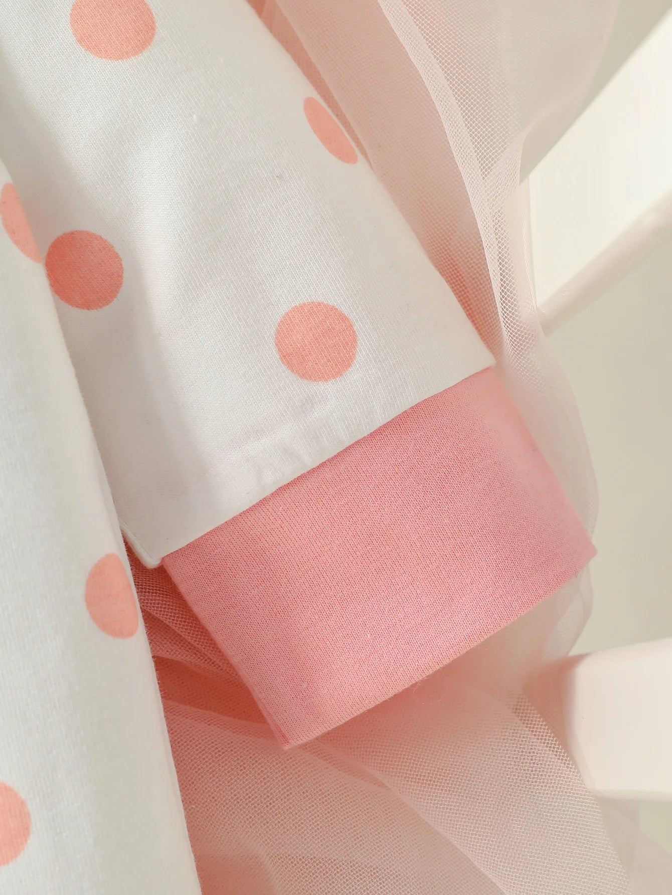 Newborn Baby Girl 4PCS Bear Polka Dot Jumpsuit Set with Hat Bib