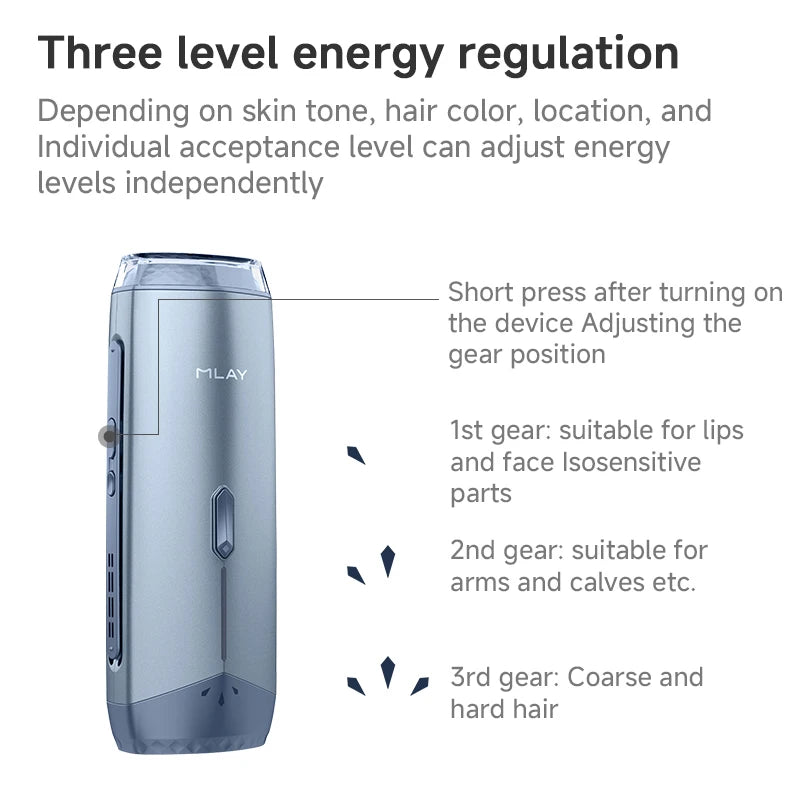 Laser Hair Removal Device Ice Cooling Home Use Painless Hair Remover