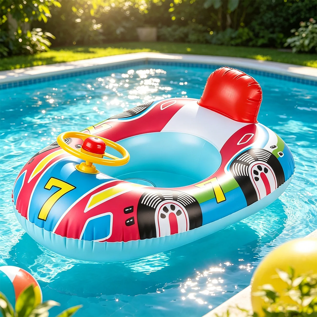 Inflatable Steering Wheel Pool Float