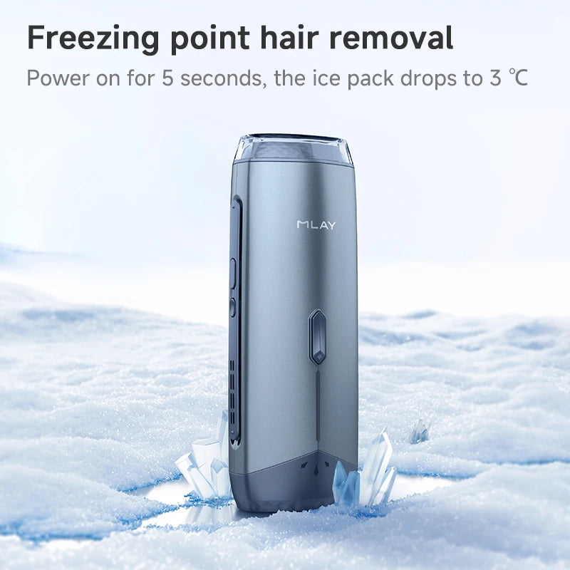 Laser Hair Removal Device Ice Cooling Home Use Painless Hair Remover