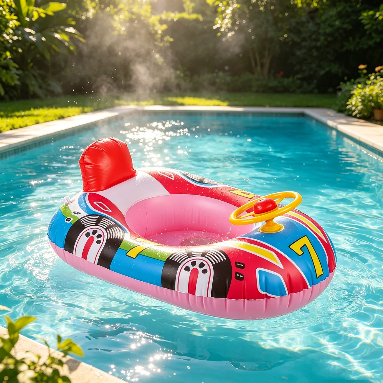 Inflatable Steering Wheel Pool Float