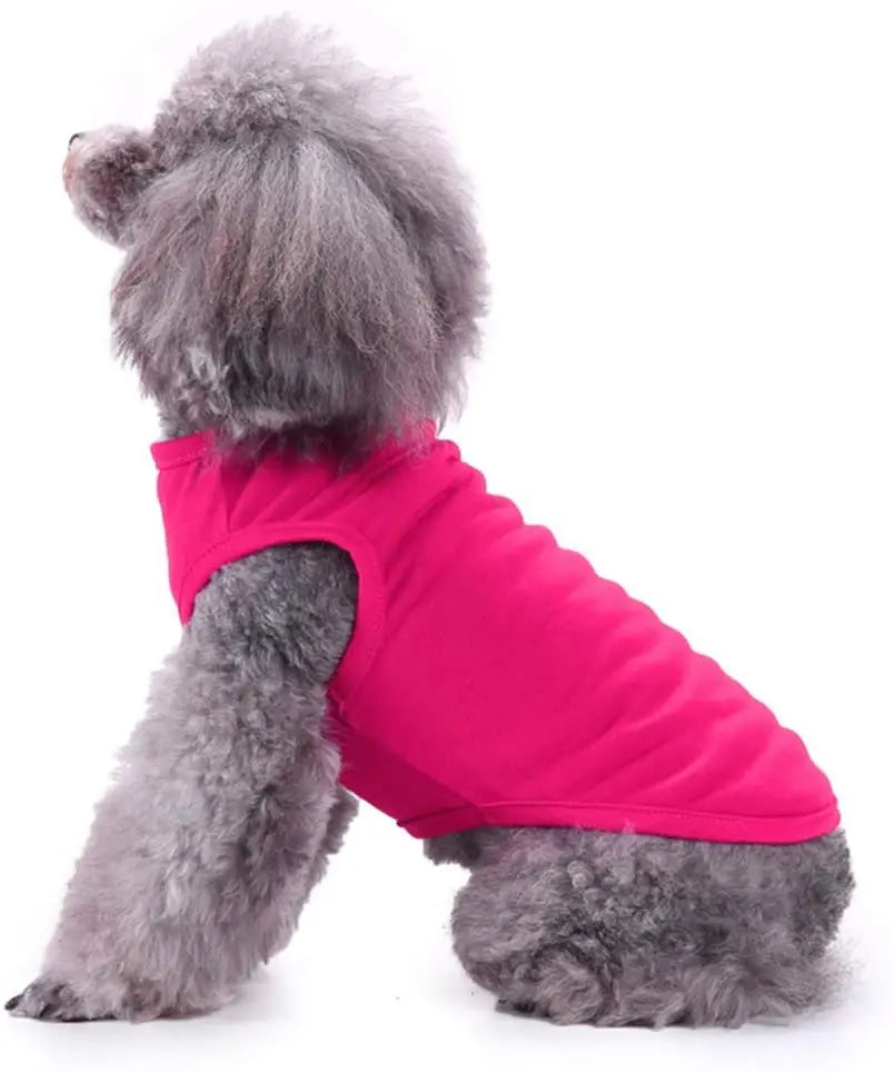 Dog T-Shirt Summer Apparel – Soft Blank Shirt for Extra Small to Extra Large Dogs (XS–XL)