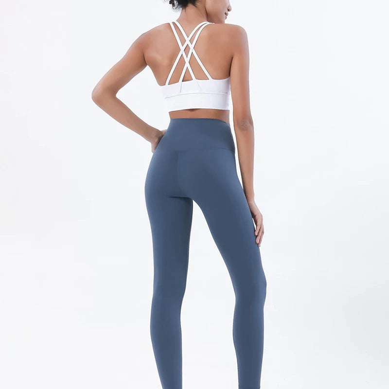 Women Seamless Gym Set Sports Bra & Leggings Fitness Yoga Workout Outfit
