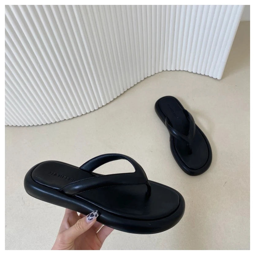 Women Summer Slides Flat Open Toe Casual Beach Slippers Outdoor Sandals