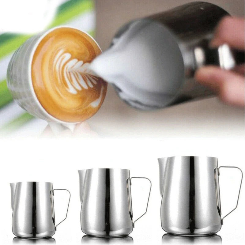 Milk Frothing Pitcher – Perfect Latte Art Coffee Tool