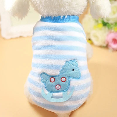 Warm Dog Vest Soft Flannel Pet Jacket