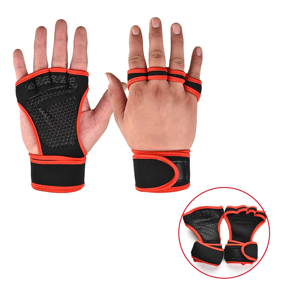 Gym Gloves Wrist Support Weightlifting Fitness Gloves Anti Slip Workout Gloves