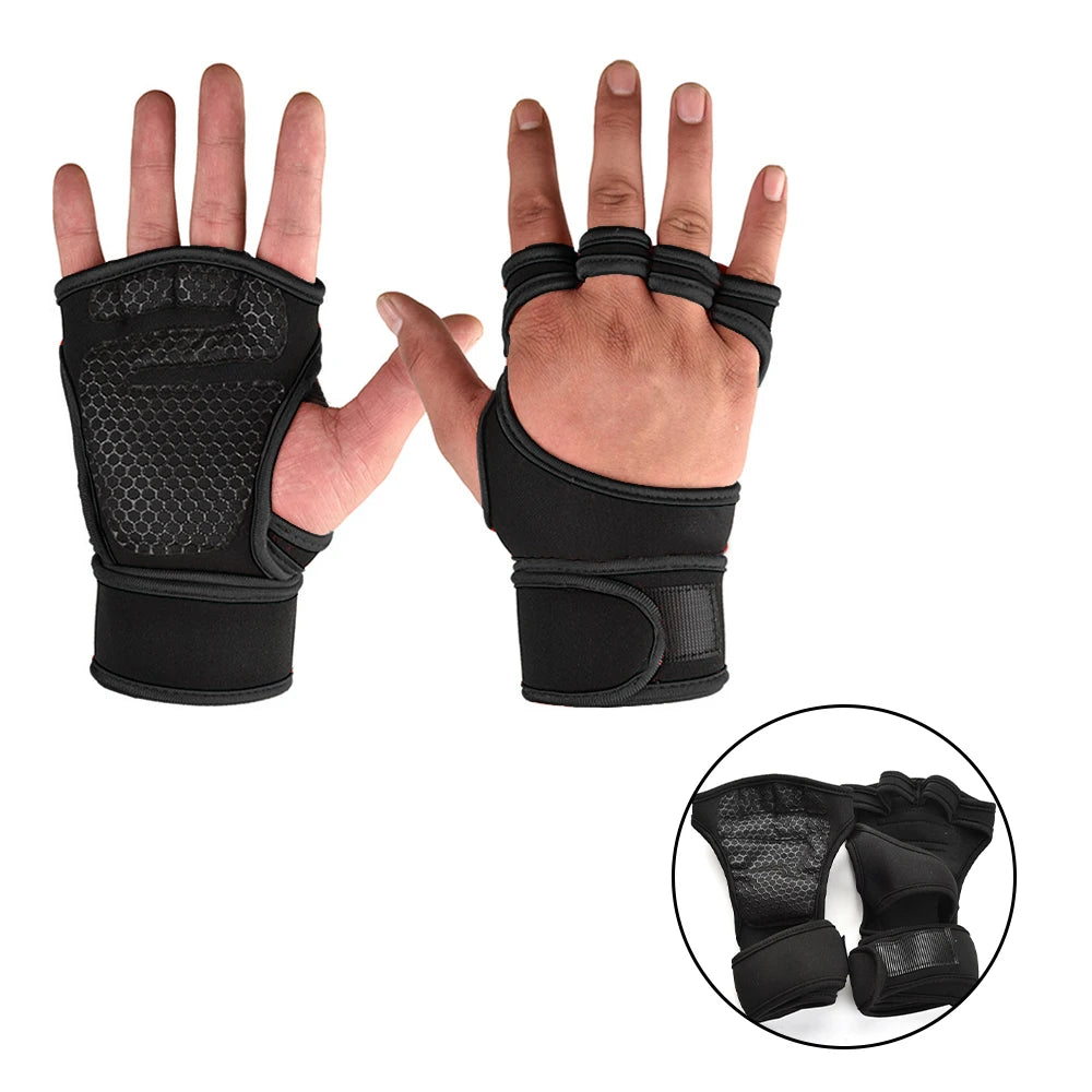 Gym Gloves Wrist Support Weightlifting Fitness Gloves Anti Slip Workout Gloves
