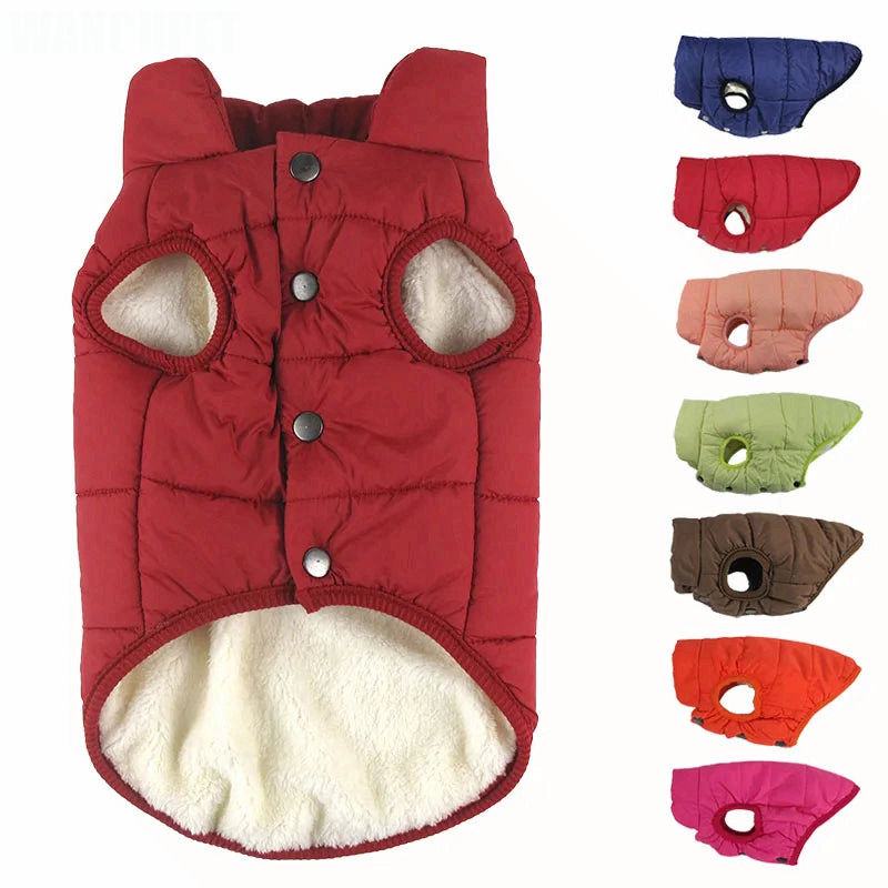 Winter Dog Coat Warm Christmas Pet Clothes for Small Large Dogs