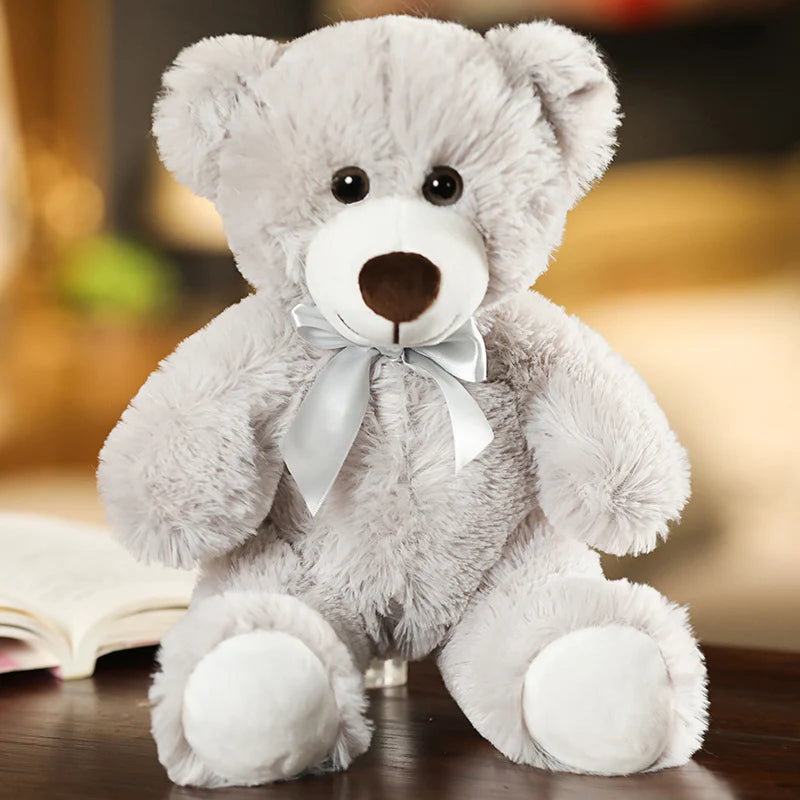 Colorful Bow Tie Teddy Bear Plush Pillow for Kids