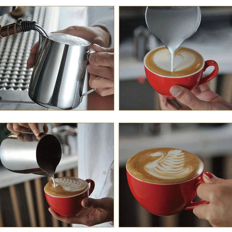 Milk Frothing Pitcher – Perfect Latte Art Coffee Tool