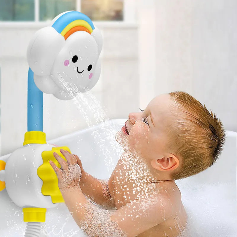 Baby Bath Water Spray Toy Cloud Faucet Shower Toy