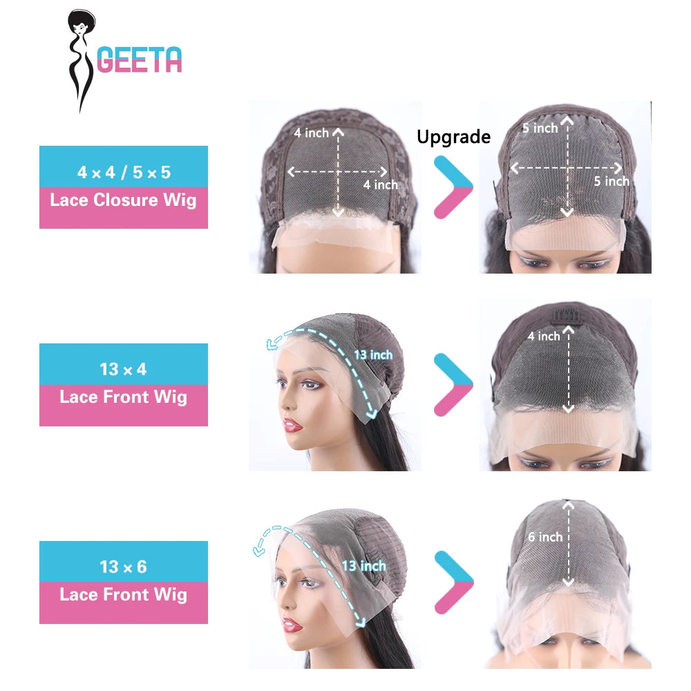 Straight HD Lace Front Human Hair Wig – Glueless Pre-Plucked Natural Hairline Wig