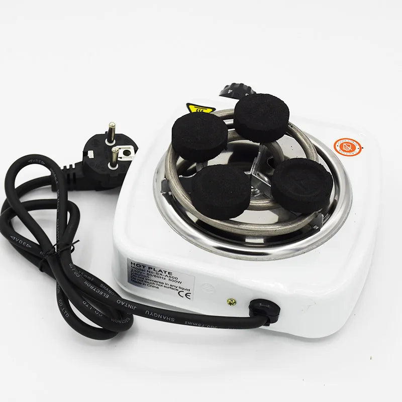 Portable Electric Shisha Coal Burner Hot Plate 500W 220V EU Plug