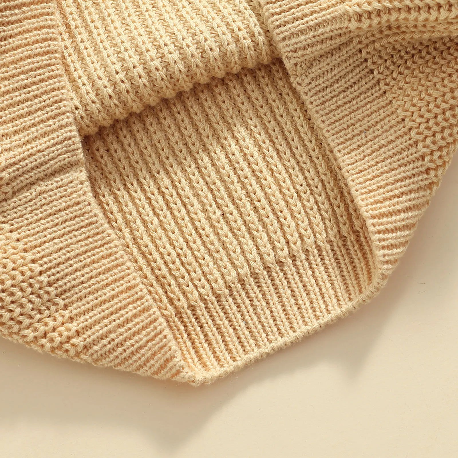 Baby Knit Sweater Long Sleeve Cotton Pullover for Newborns 0–9 Months