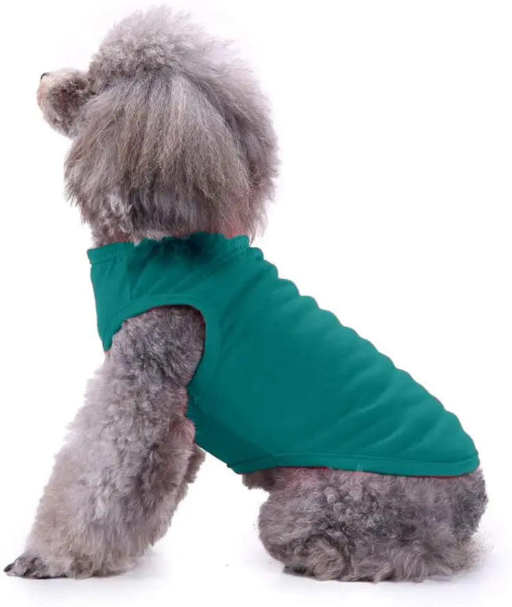 Dog T-Shirt Summer Apparel – Soft Blank Shirt for Extra Small to Extra Large Dogs (XS–XL)