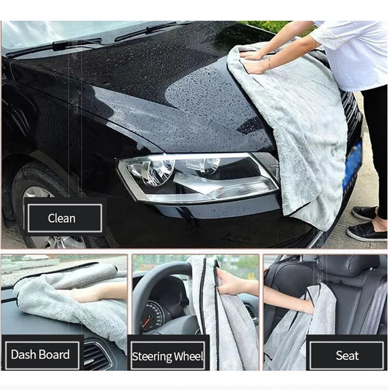 Microfiber Car Drying Towel – Ultra Absorbent Auto Wash Cloth Scratch-Free Cleaning