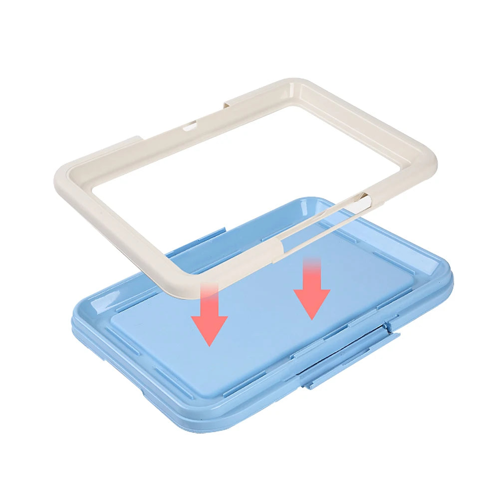 Portable Indoor Dog Toilet Training Tray for Small Dogs and Cats Litter Box