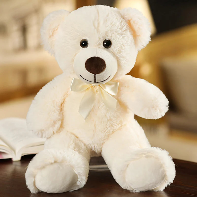 Colorful Bow Tie Teddy Bear Plush Pillow for Kids