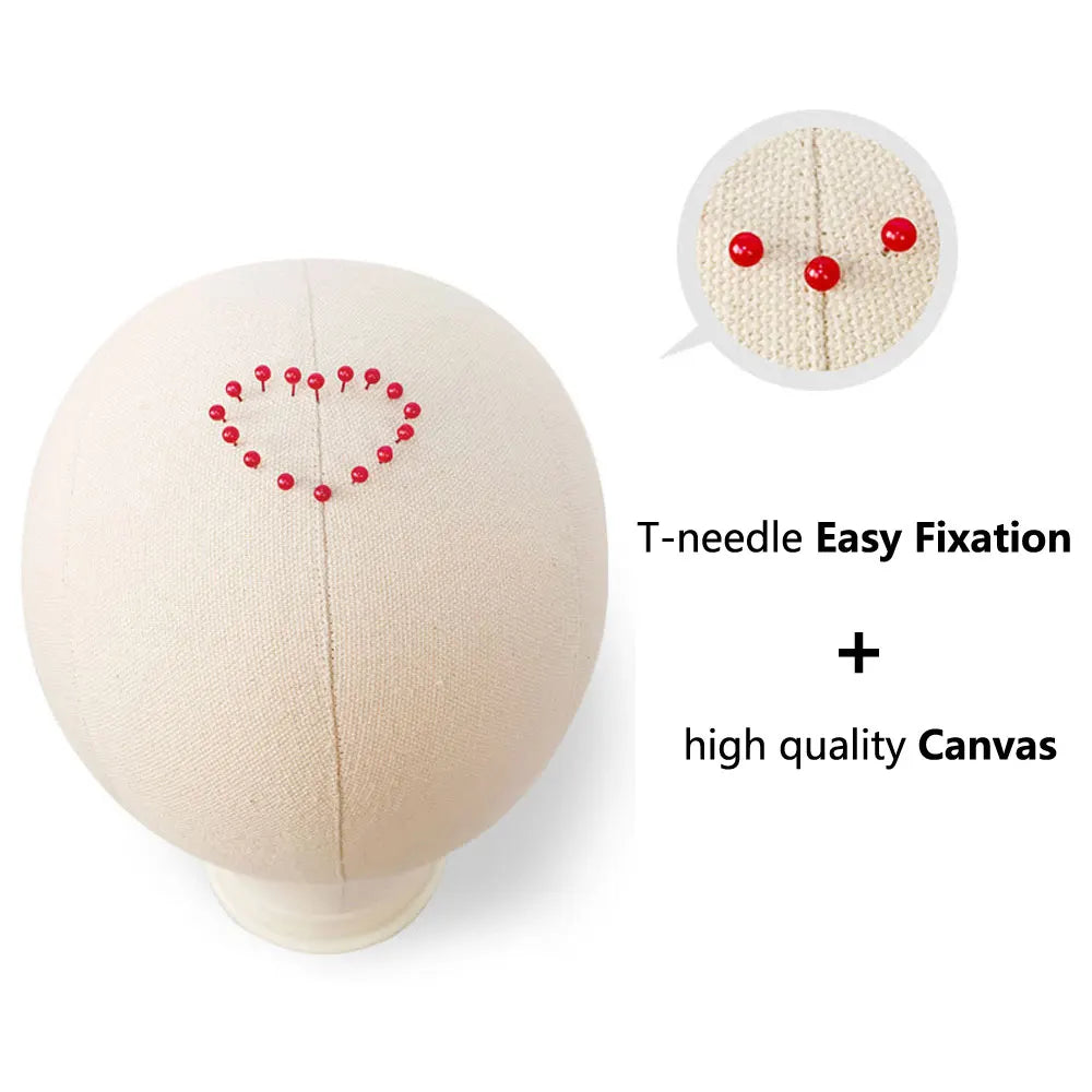 Wig Making Mannequin Head – Canvas Cork Head for Lace Wig Styling