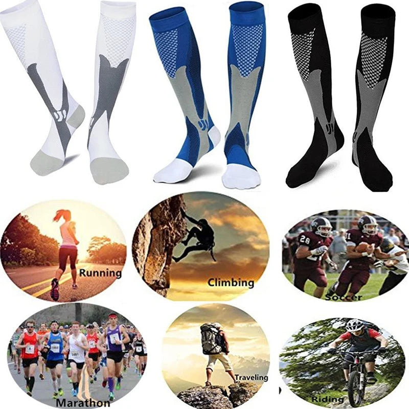 Compression Socks 20–30 mmHg Medical Sports Socks Men Women Running Cycling Travel Varicose Vein Support Socks