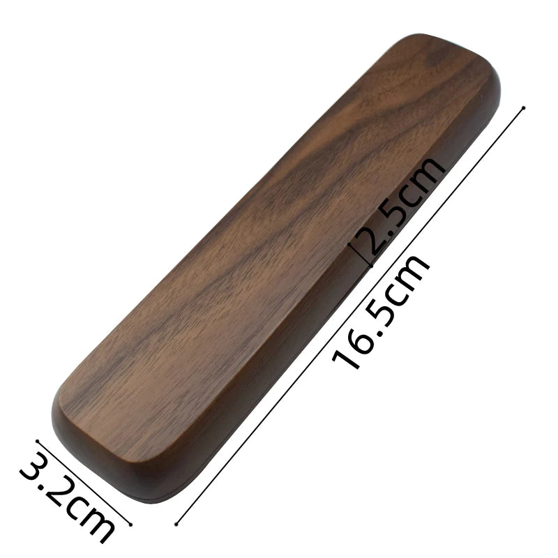 Walnut Wood Pen Box Handmade Magnetic Single Pen Case Portable Storage