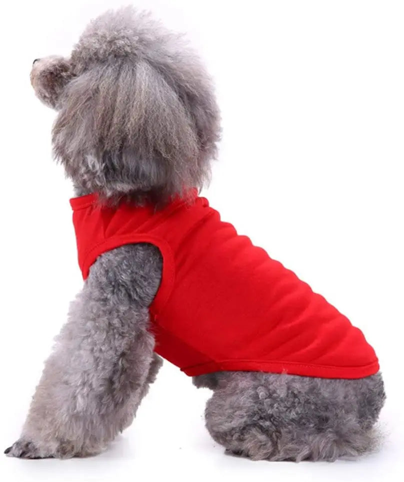Dog T-Shirt Summer Apparel – Soft Blank Shirt for Extra Small to Extra Large Dogs (XS–XL)
