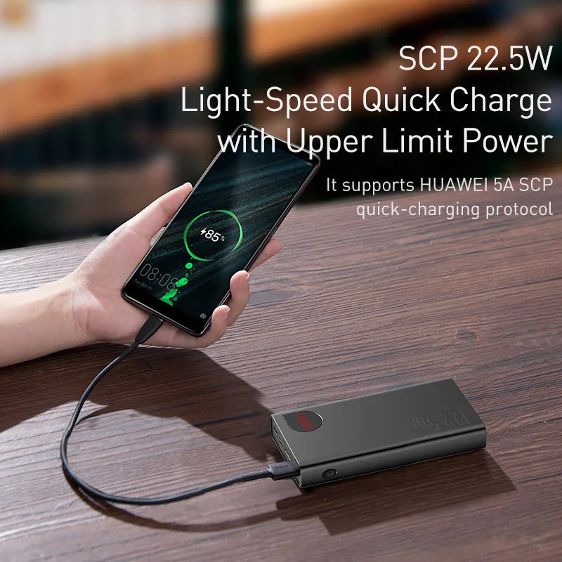 Power Bank 20000mAh/10000mAh Fast Charging USB-C PD Portable External Battery Charger for iPhone Samsung