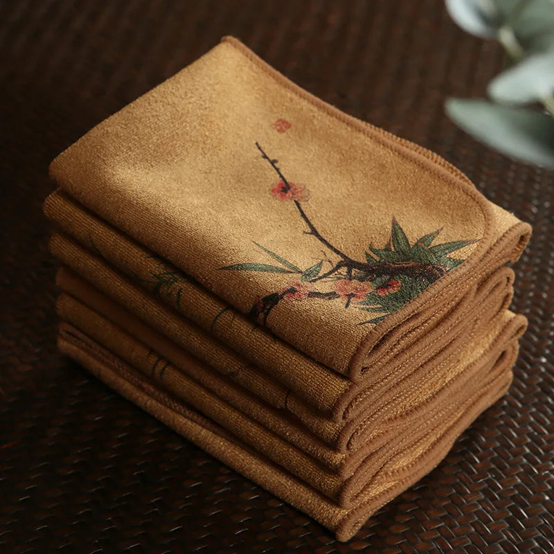 Cotton Kitchen Cleaning Towel Absorbent Thick Dish Cloth Tea Towel Table Rag