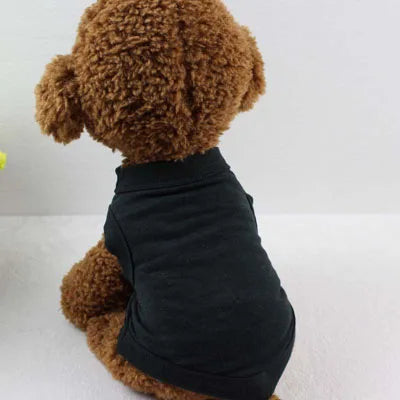 Dog T-Shirt Summer Cotton Vest – Breathable Pet Clothes for Small, Medium & Large Dogs