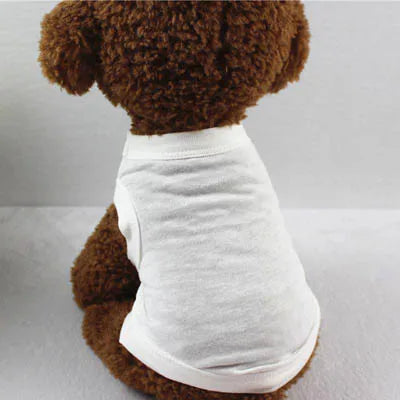 Dog T-Shirt Summer Cotton Vest – Breathable Pet Clothes for Small, Medium & Large Dogs