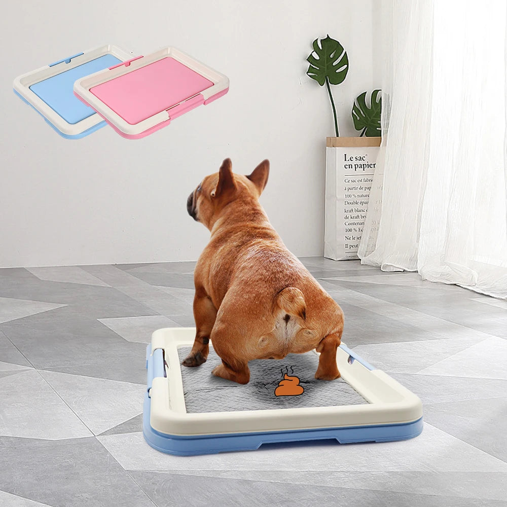 Portable Indoor Dog Toilet Training Tray for Small Dogs and Cats Litter Box