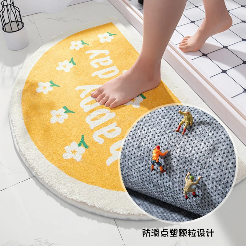 Absorbent Non Slip Door Mat for Bathroom Bedroom Entrance