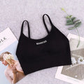 Women Cotton Sports Bra Crop Top Gym Underwear