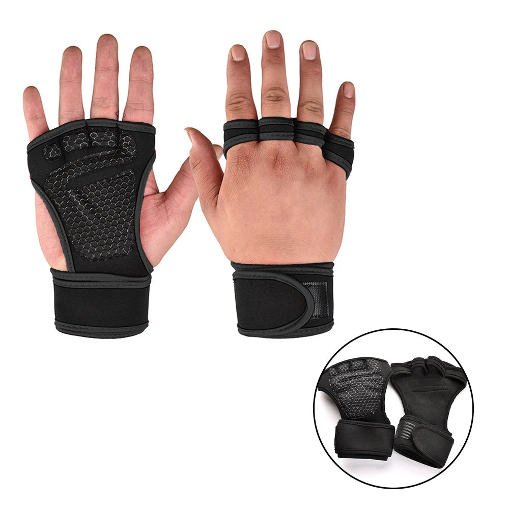 Gym Gloves Wrist Support Weightlifting Fitness Gloves Anti Slip Workout Gloves