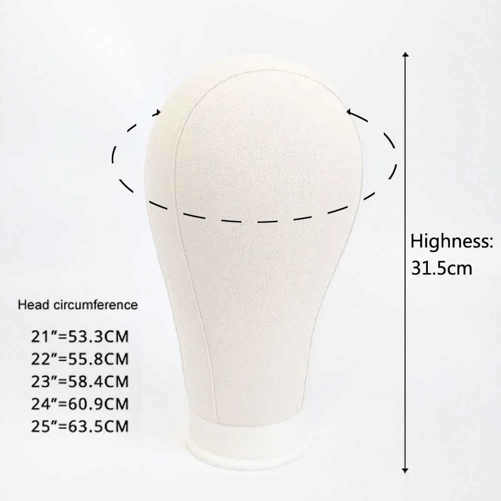 Wig Making Mannequin Head – Canvas Cork Head for Lace Wig Styling