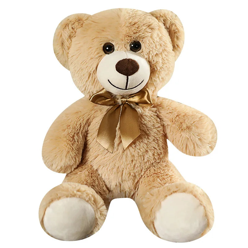 Colorful Bow Tie Teddy Bear Plush Pillow for Kids