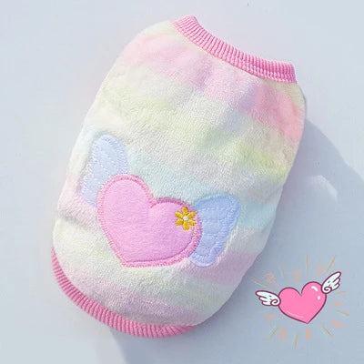 Warm Dog Vest Soft Flannel Pet Jacket
