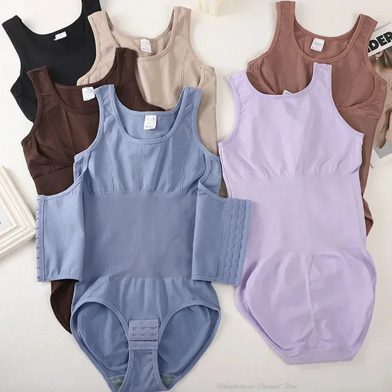 Women’s Zipper Shapewear Bodysuit Tummy Control Waist Trainer