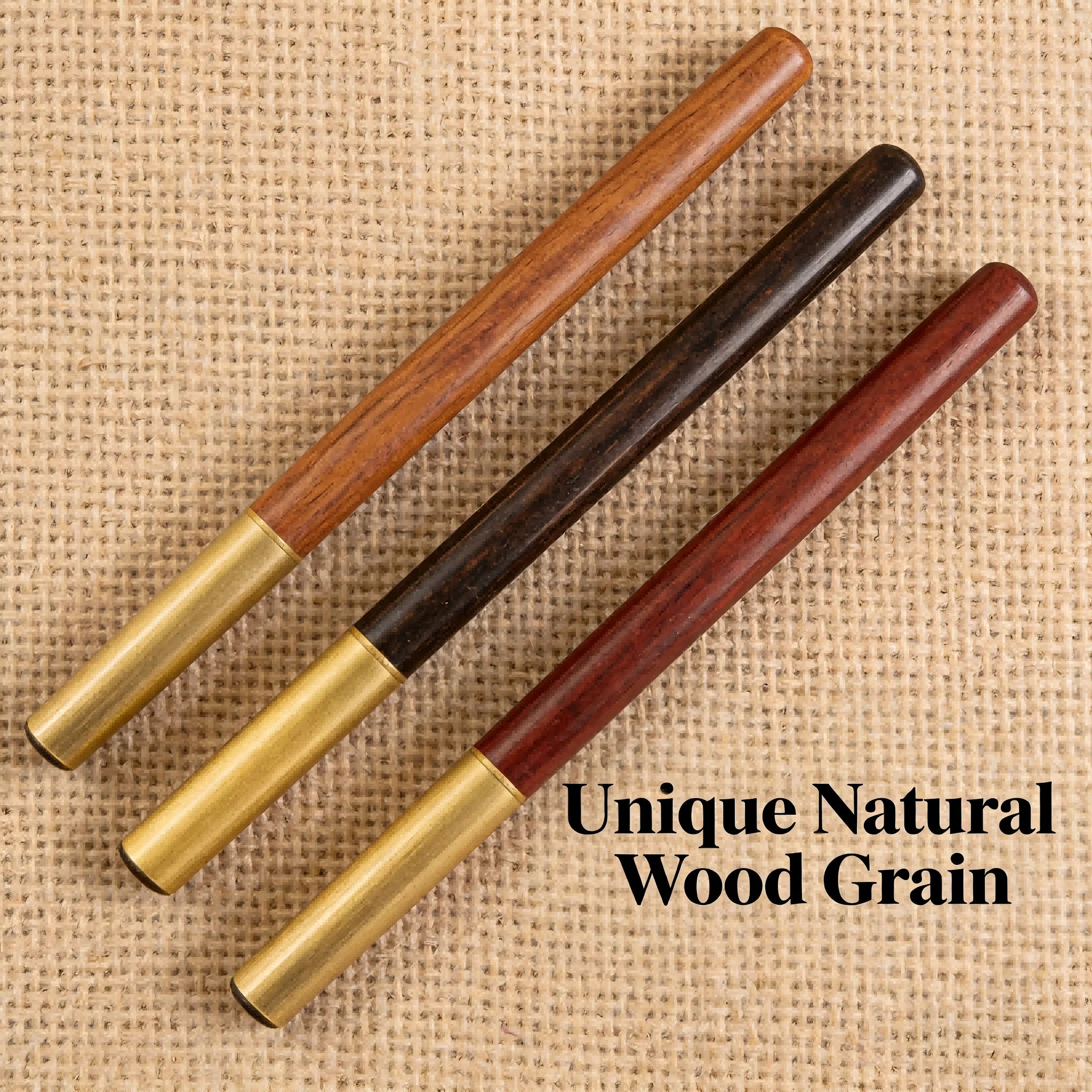 Retro Fountain Pen Wood Bronze 0.5mm Calligraphy Writing Pen