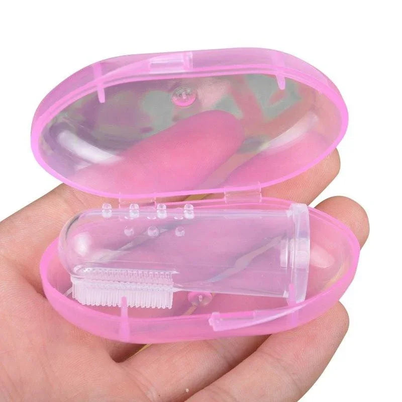 Silicone Pet Finger Toothbrush – Soft Dental Brush for Dogs and Cats