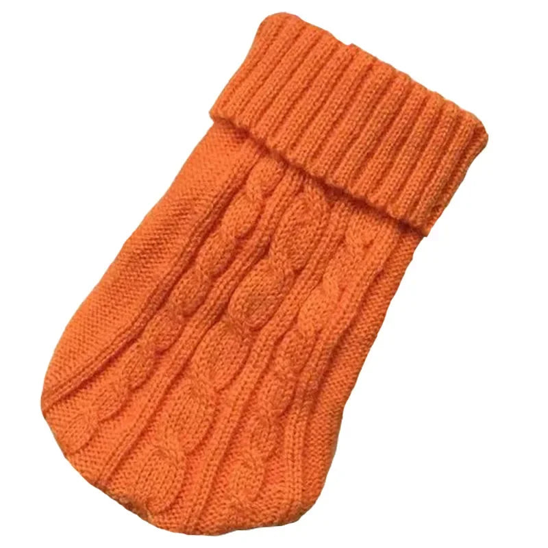 Dog Winter Knitted Sweater Pet Clothes Small Medium Dogs Warm Puppy Coat