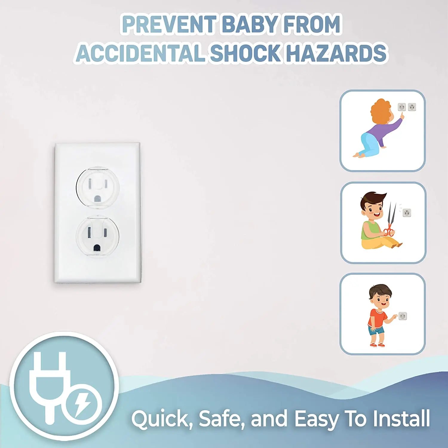 Protect Your Baby from Electric Shock – Outlet Covers Set