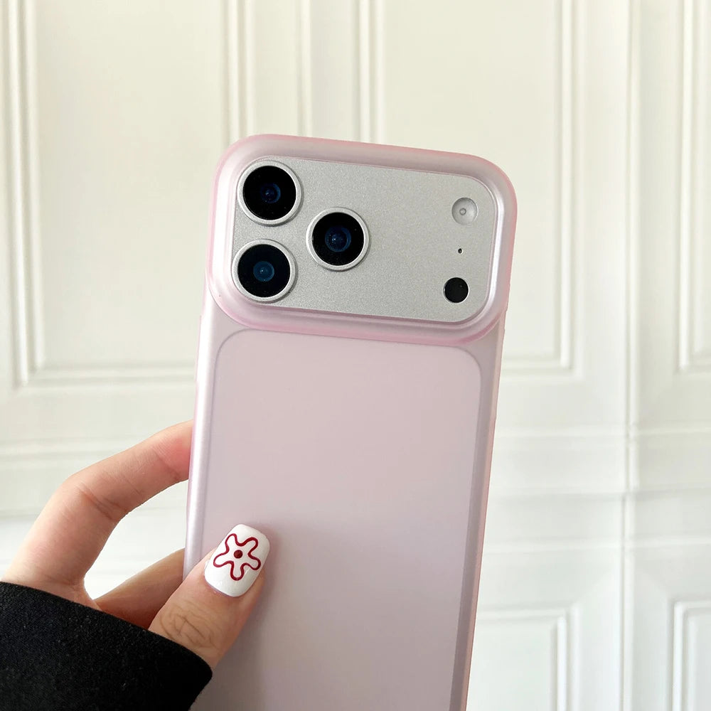 Transparent Candy Color Matte Silicone iPhone Case