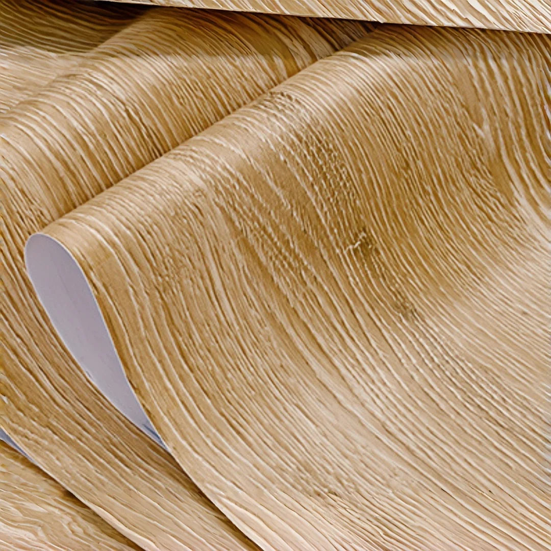 Peel and Stick Wood Grain Floor Sticker Self Adhesive Scratch Resistant Flooring