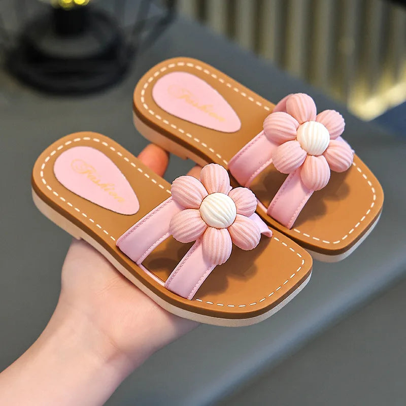 Kids Cartoon Summer Slippers Non Slip Beach Shoes