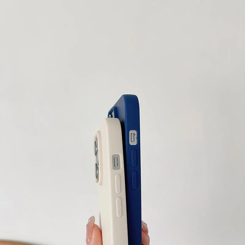Candy Color Silicone Soft Matte Frosted Ultra Thin iPhone Case
