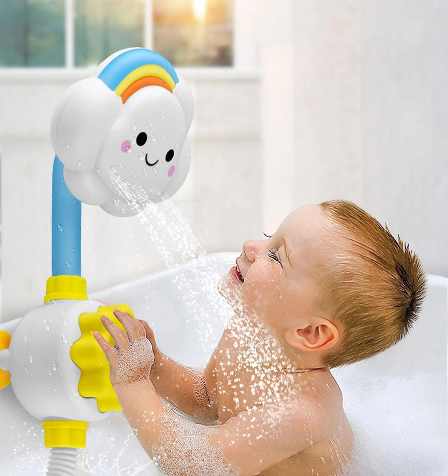 Baby Bath Water Spray Toy Cloud Faucet Shower Toy