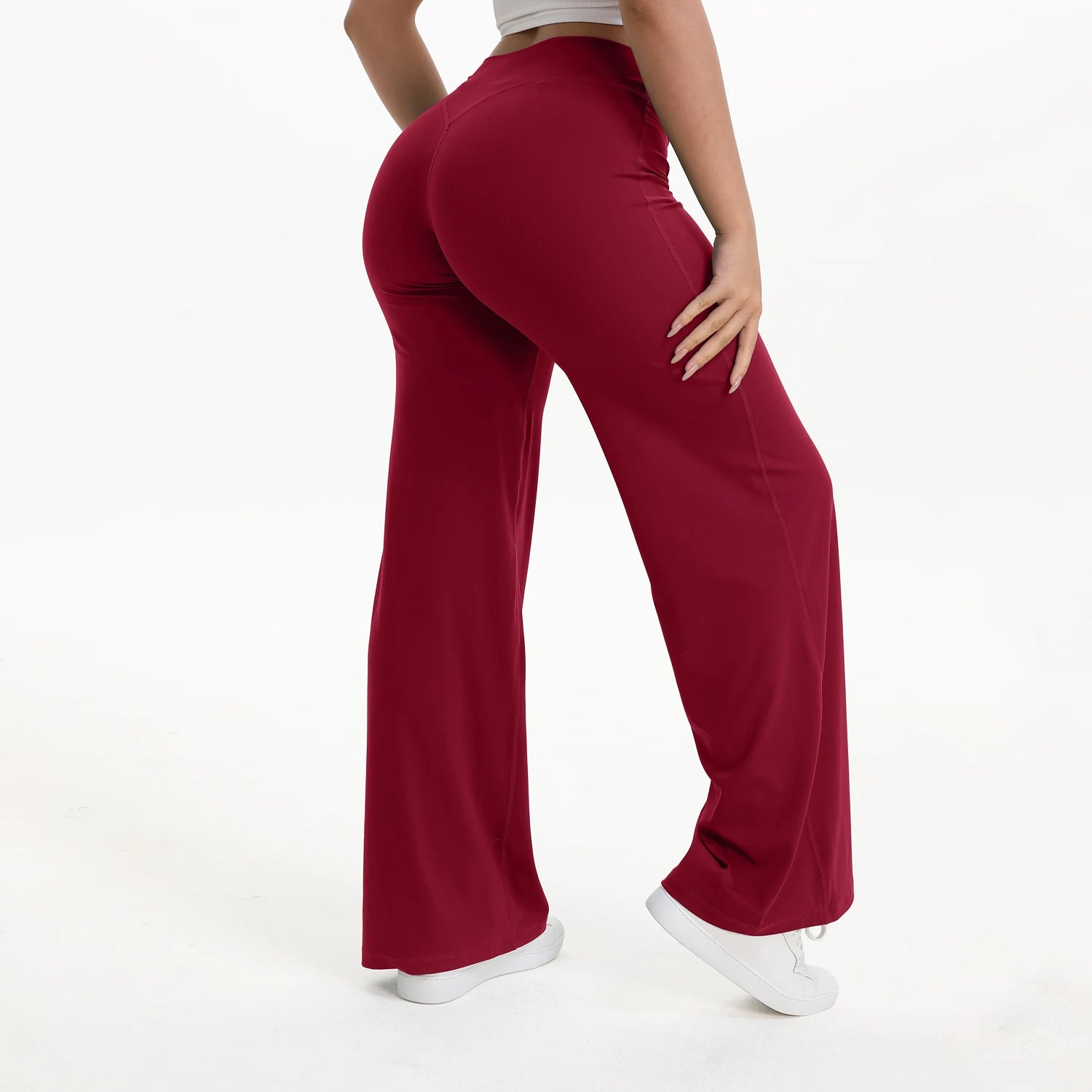 Flare Yoga Pants Women High Waist Bootcut Gym Leggings Fitness Trousers