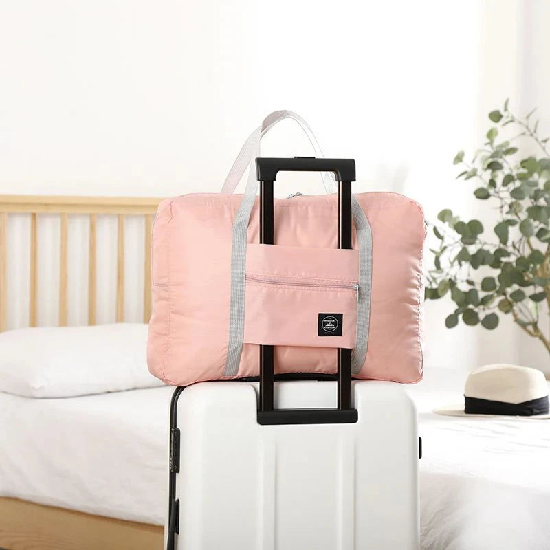 Foldable Travel Duffel Bag Carry On Luggage Large Capacity Lightweight Waterproof Weekend Gym Bag Women